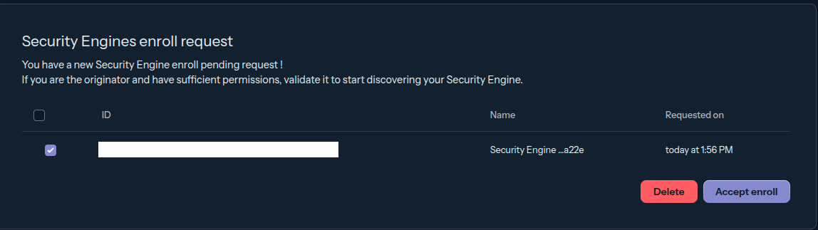 enroll console